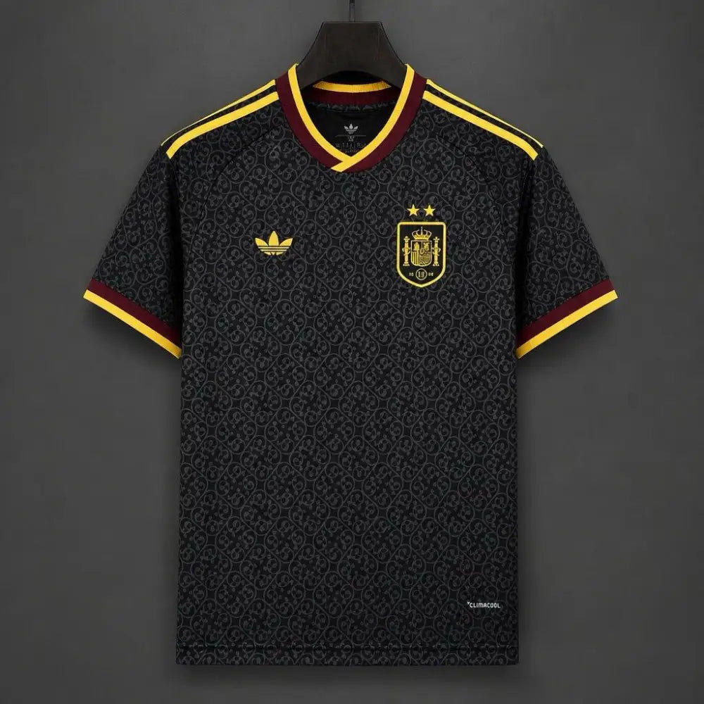 Maillot Espagne Coupe du Monde 2026 Extérieur Concept 2 étoiles Noir - Vêtements de sport