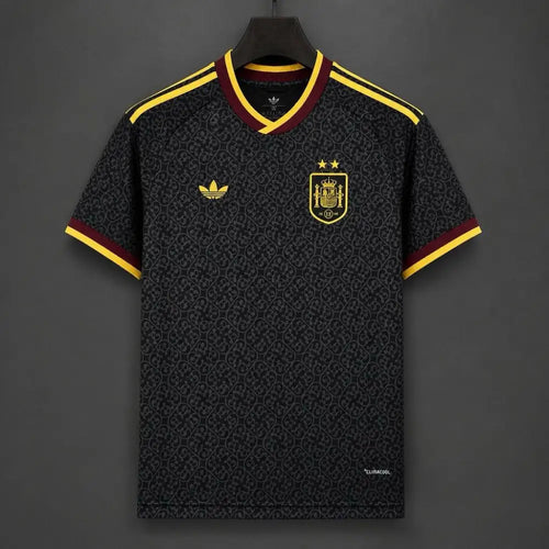 Maillot Espagne Coupe du Monde 2026 Extérieur Concept 2 étoiles Noir - Vêtements de sport