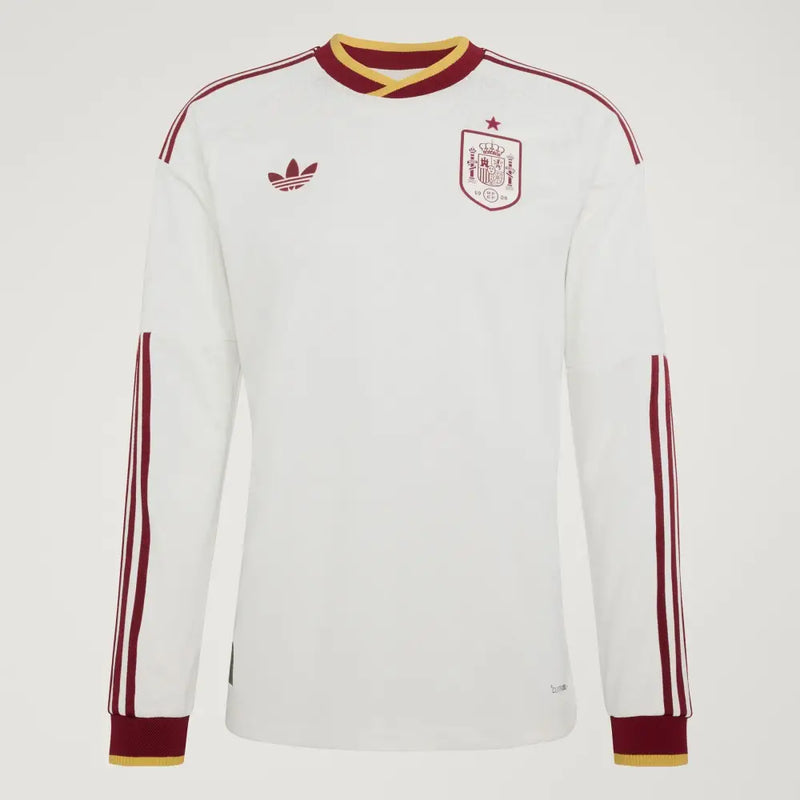 Maillot Espagne Coupe du Monde 2026 Extérieur Manches longues - Vêtements de sport