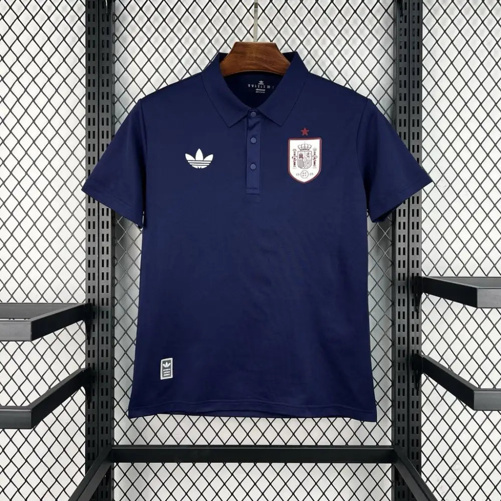 Maillot Espagne Coupe du Monde 2026 Polo Navy - Vêtements de sport