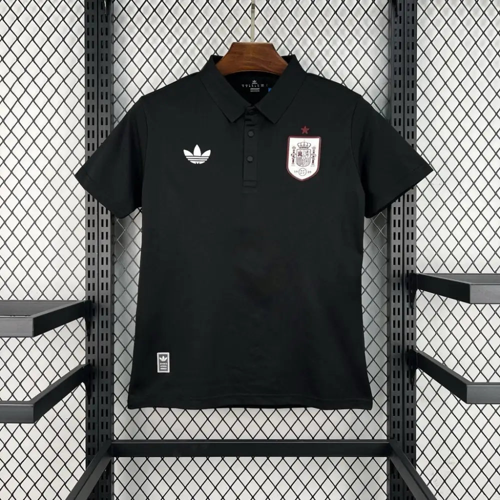 Maillot Espagne Coupe du Monde 2026 Polo Noir - Vêtements de sport