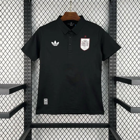 Maillot Espagne Coupe du Monde 2026 Polo Noir - Vêtements de sport