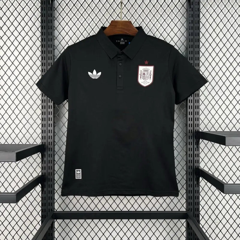 Maillot Espagne Coupe du Monde 2026 Polo Noir - Vêtements de sport