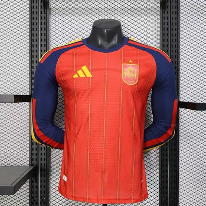 Maillot Espagne Domicile manches longues version joueur Coupe du Monde 2026 - Vêtements de sport