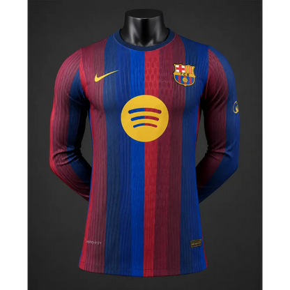 Maillot FC Barcelone Domicile 2026/2027 Version joueur manches longues - Vêtements de sport