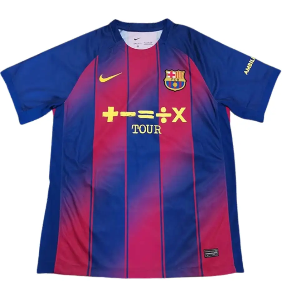 Maillot FC Barcelone Domicile Ed Sheeran 2025/2026 - Vêtements de sport