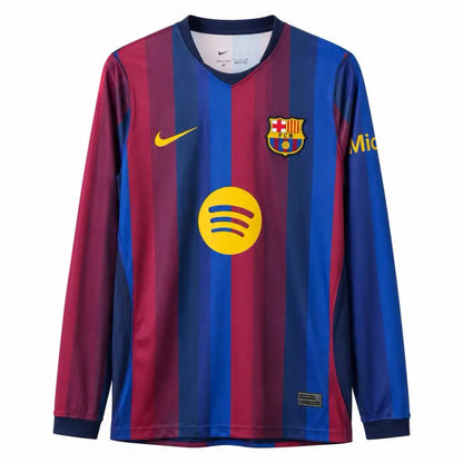 Maillot FC Barcelone Domicile Manches longues 2026/2027 - Vêtements de sport