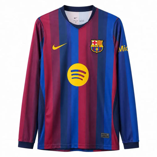 Maillot FC Barcelone Domicile Manches longues 2026/2027 - Vêtements de sport