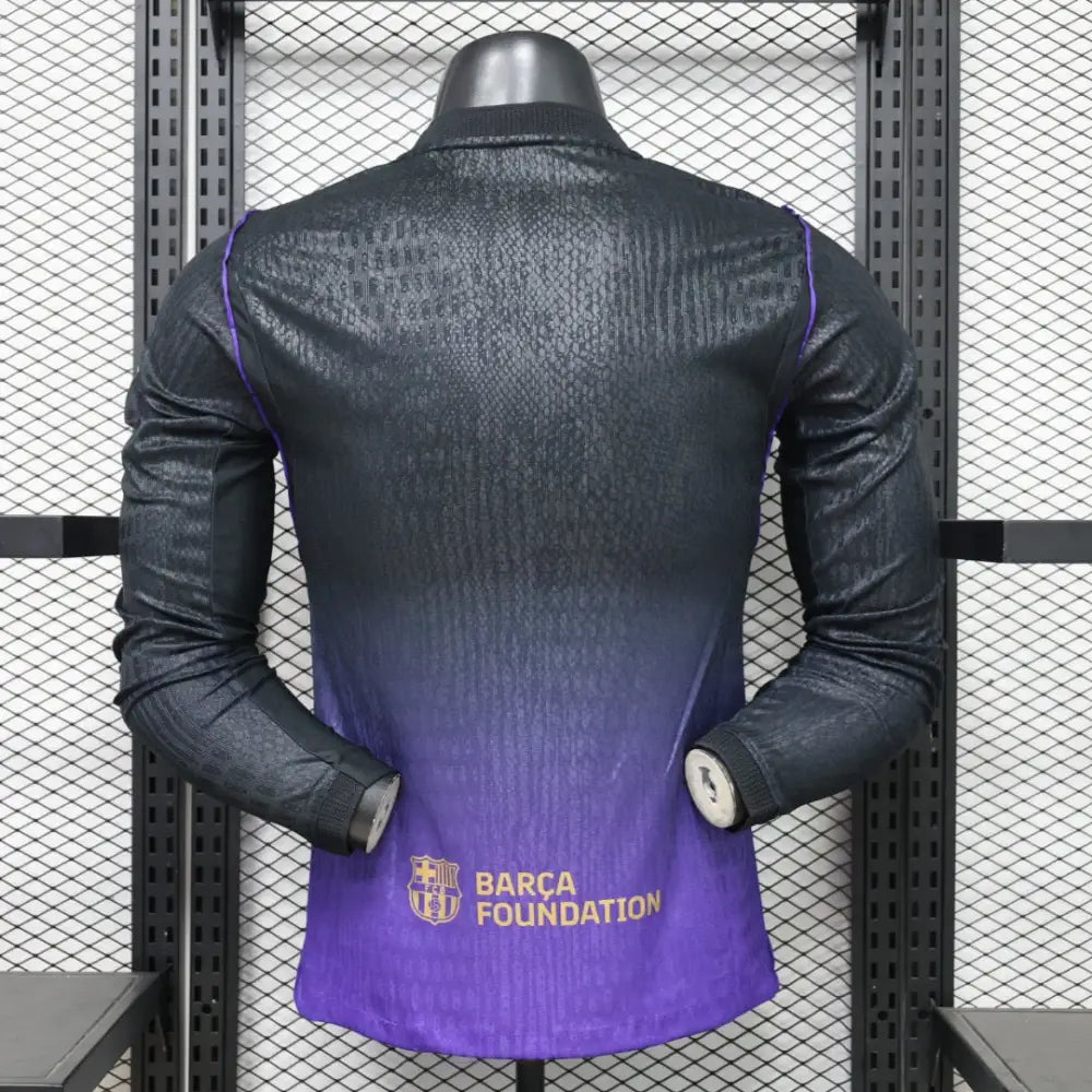 Maillot FC Barcelone Extérieur 2026/2027 Version joueur Manches Longues - Vêtements de sport