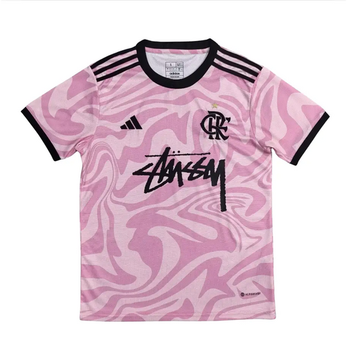 Maillot Flamengo Rose Stussy 2025/2026 - Vêtements de sport