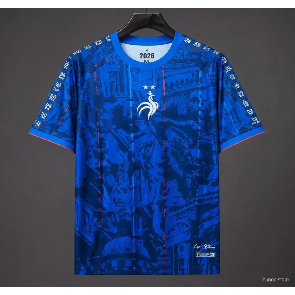 Maillot France Coupe du Monde 2026 Concept Bleu Royal - Vêtements de sport