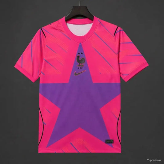 Maillot France Coupe du Monde 2026 Gardien Rose - Vêtements de sport