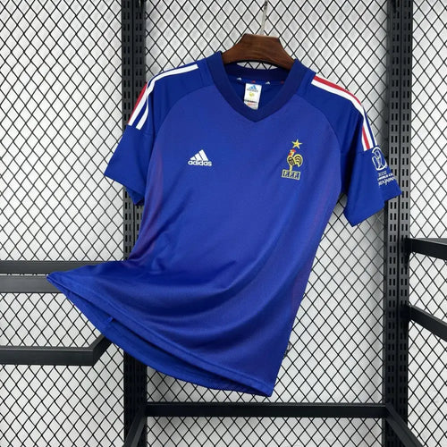 Maillot France Domicile Retro Coupe du Monde 2002 - Vêtements de sport