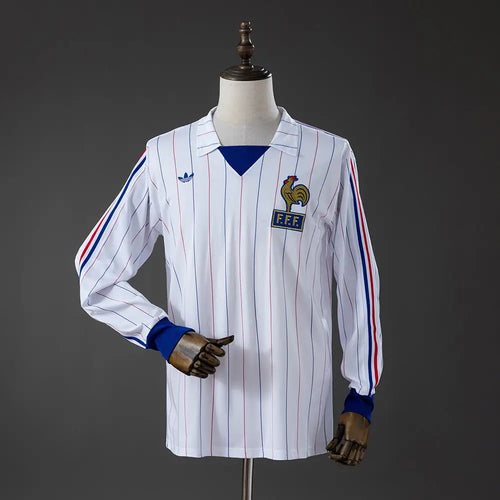 Maillot France Extérieur 1980 Manches longues - Vêtements de sport