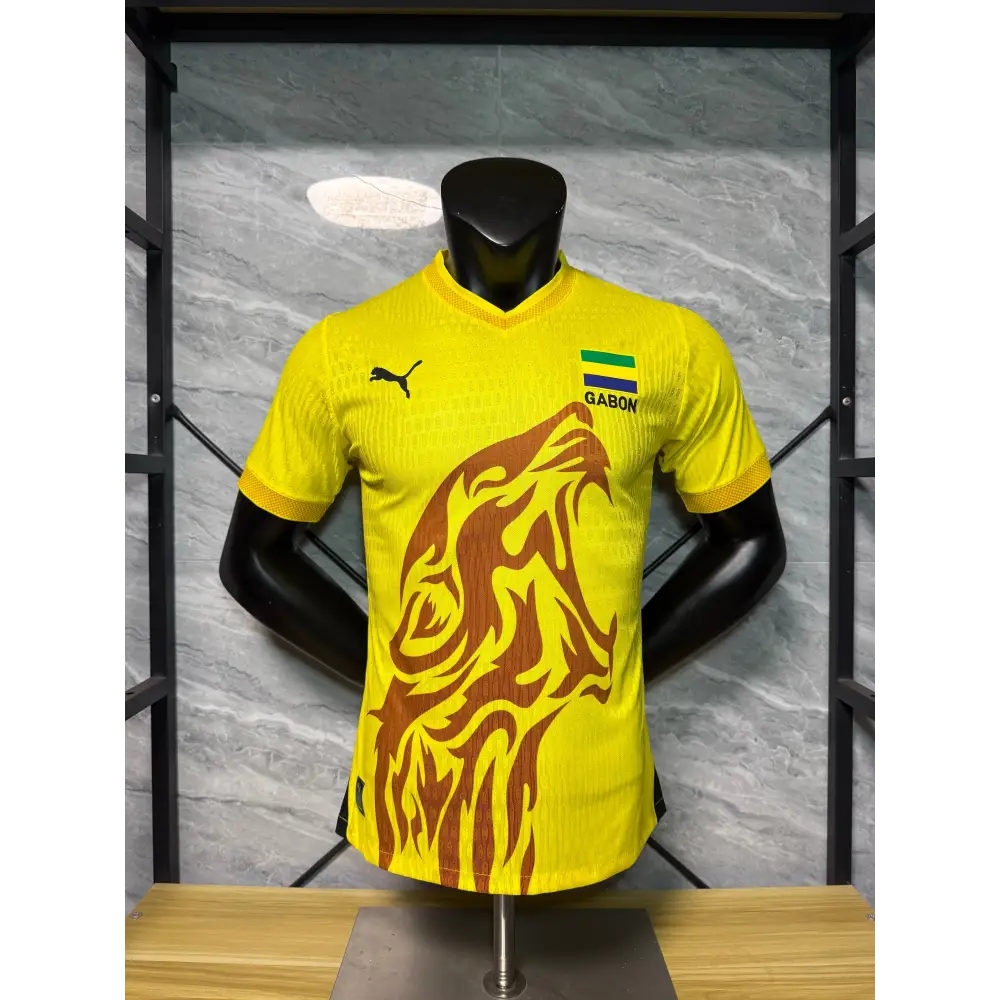 Maillot Gabon Concept Jaune CAN 2025 - Vêtements de sport