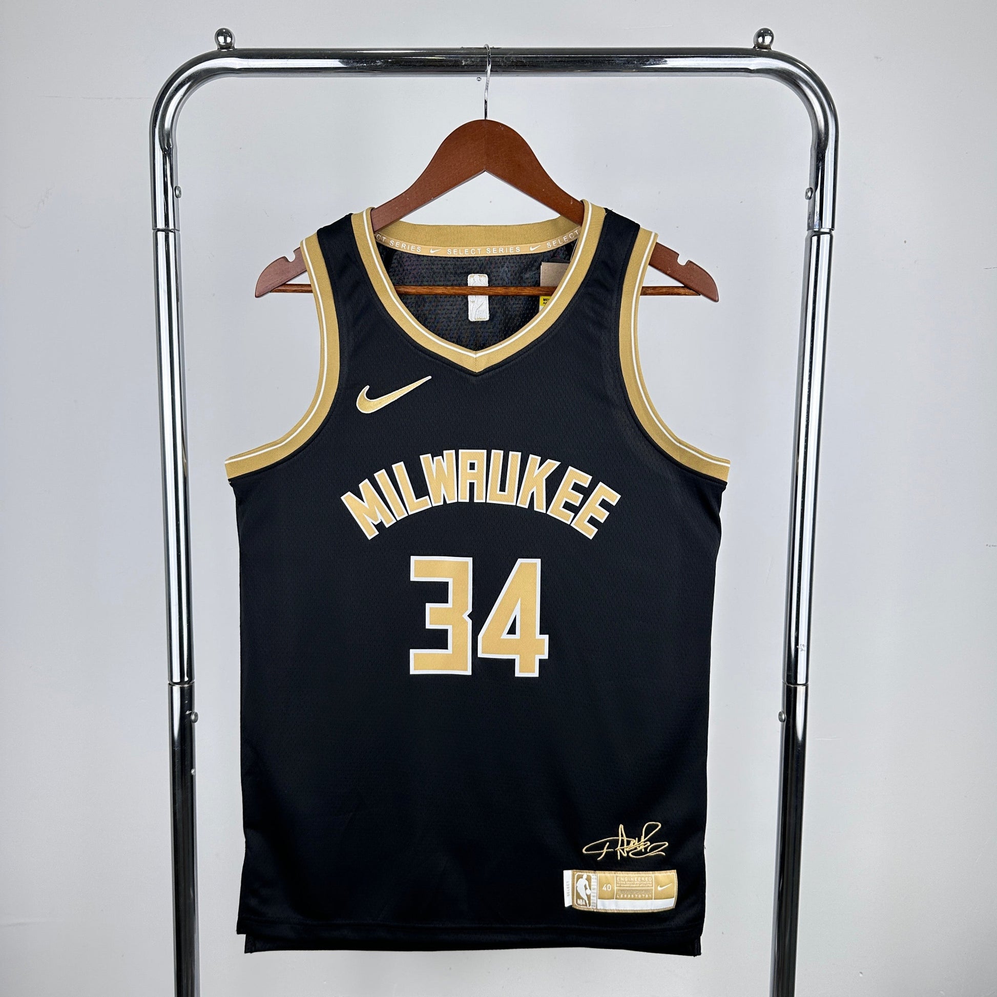 Maillot giannis antetokounmpo 2024/2025 - Noir / S - Vêtements de sport