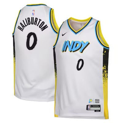Maillot NBA Haliburton 2024/2025 - Blanc / S - Vêtements de sport