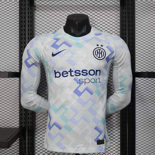 Maillot Inter Milan Extérieur manches longues version joueur 2025/2026 - Vêtements de sport