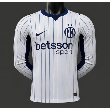 Maillot Inter Milan Extérieur Version Joueur 2026/2027 Manches Longues - Vêtements de sport