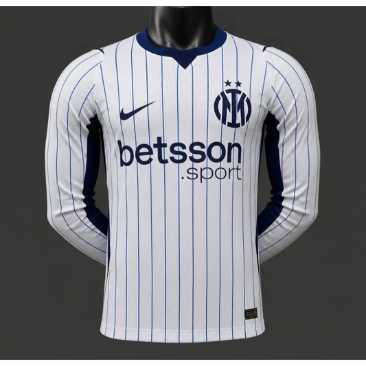 Maillot Inter Milan Extérieur Version Joueur 2026/2027 Manches Longues - Vêtements de sport