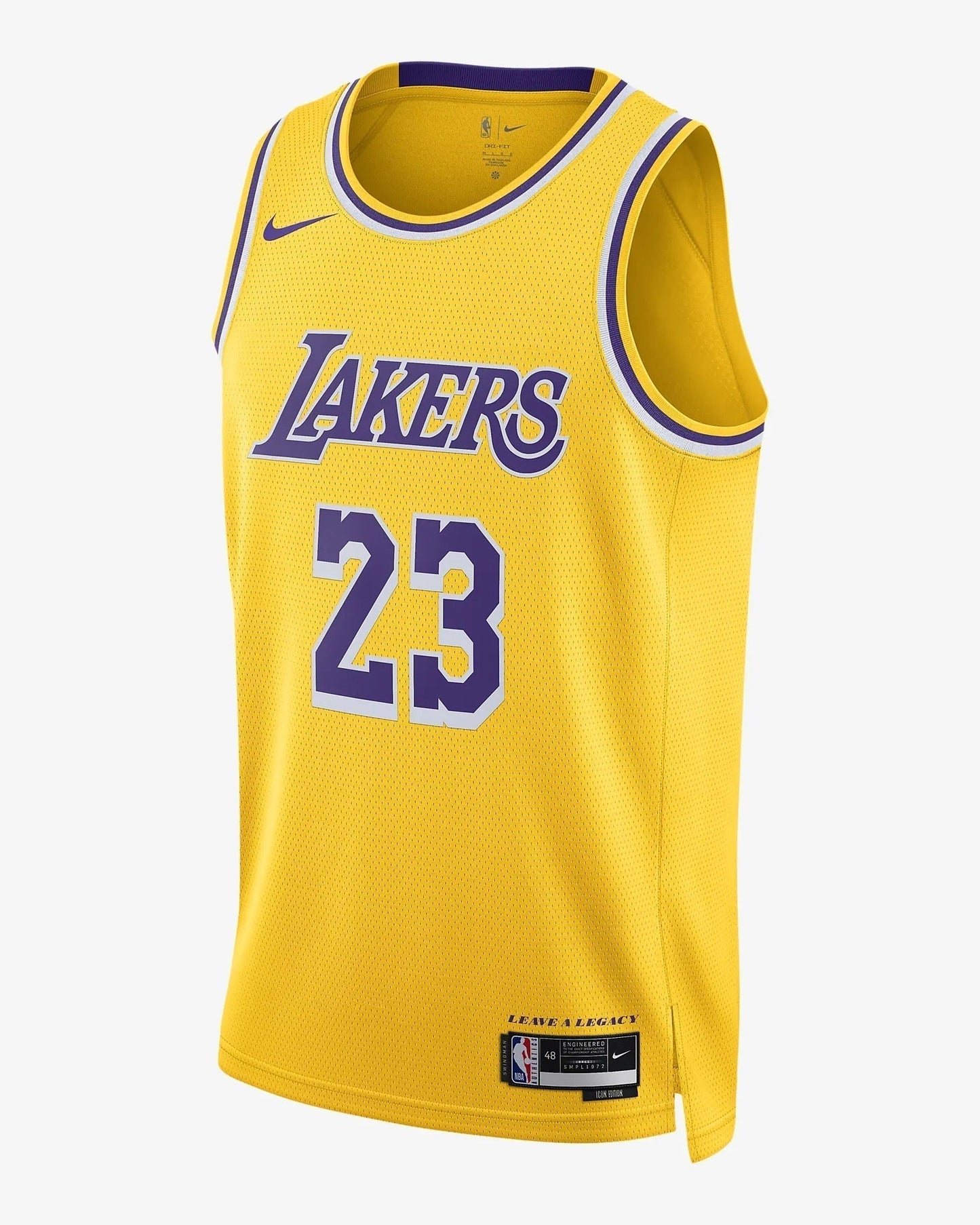 Maillot NBA Lebron James 2024/2025 - Jaune / S - Vêtements de sport