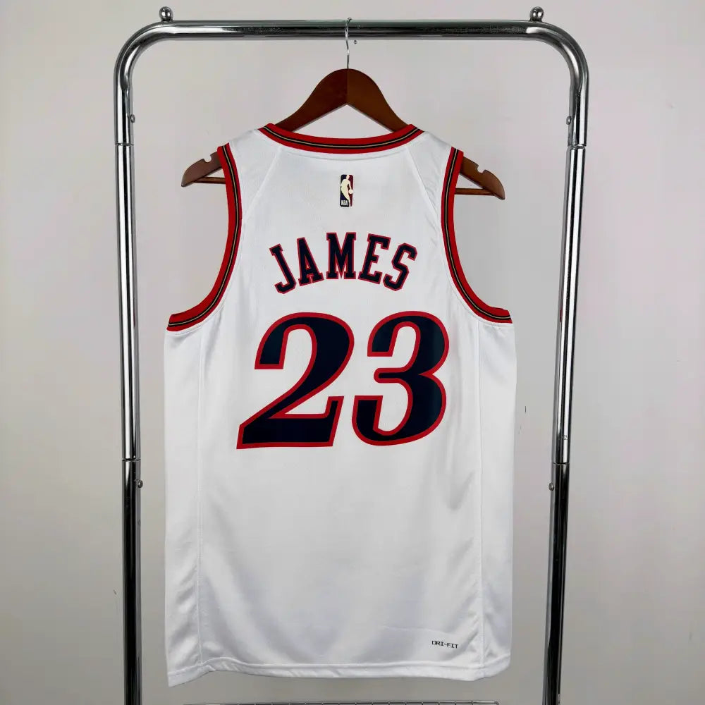 Maillot Lebron James 2026/2027 76ers Blanc - Vêtements de sport