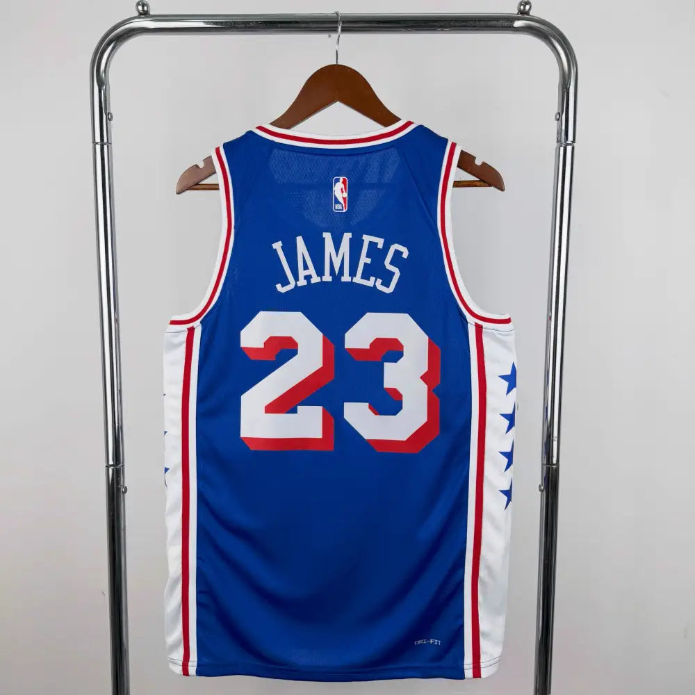 Maillot Lebron James 2026/2027 76ers Bleu - Vêtements de sport