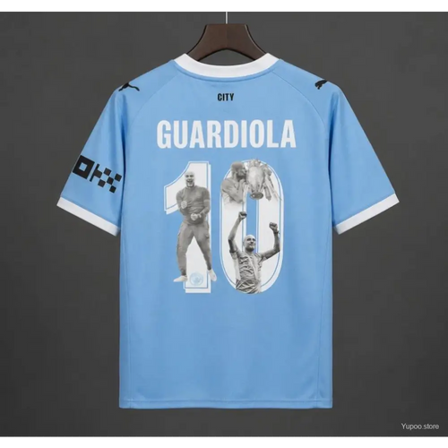 Maillot Manchester City Domicile 2026/2027 Pep Guardiola - Vêtements de sport