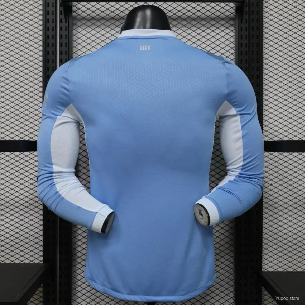 Maillot Manchester City Domicile 2026/2027 Version joueur Manches Longues - Vêtements de sport