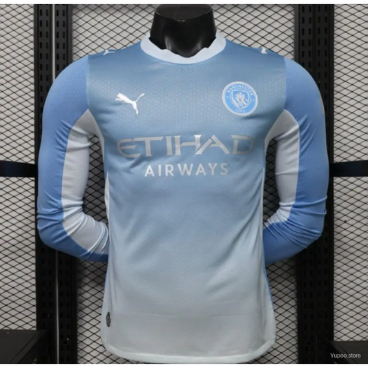 Maillot Manchester City Domicile 2026/2027 Version joueur Manches Longues - Vêtements de sport