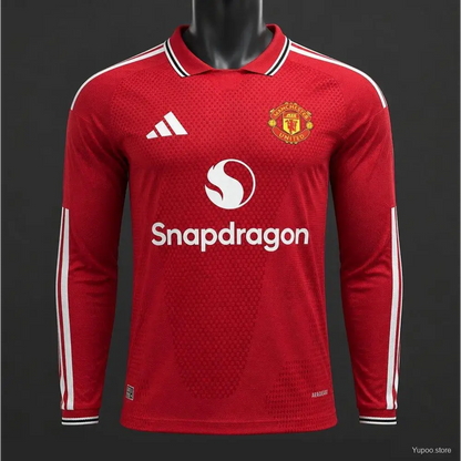 Maillot Manchester United Domicile Version Joueur 2026/2027 manches longues - Vêtements de sport