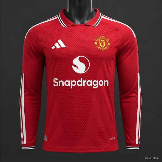 Maillot Manchester United Domicile Version Joueur 2026/2027 manches longues - Vêtements de sport
