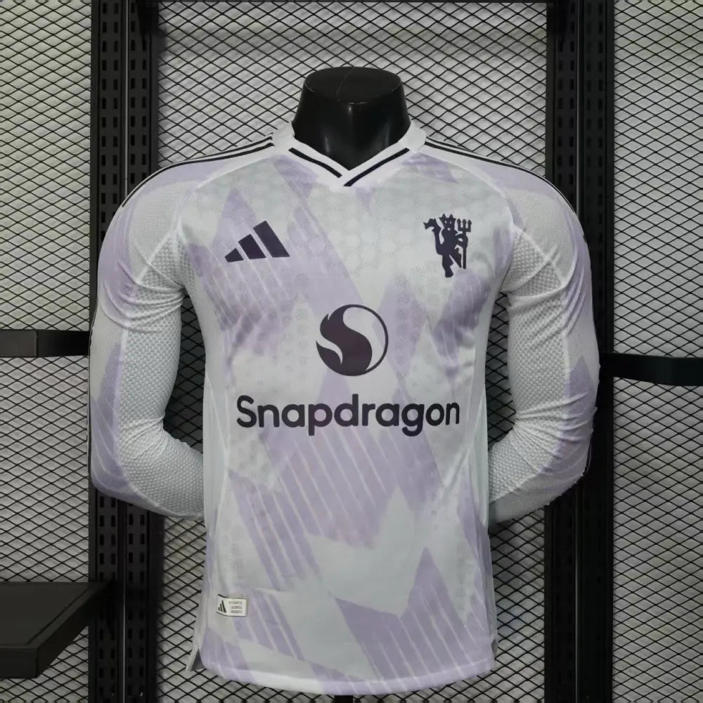 Maillot Manchester United Extérieur Manches Longues version joueur 2025/2026 - Vêtements de sport