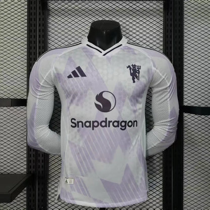 Maillot Manchester United Extérieur Manches Longues version joueur 2025/2026 - Vêtements de sport