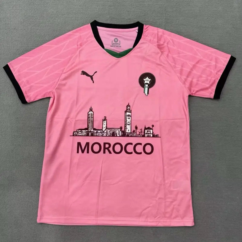 Maillot Maroc Rose et Noir 2025/2026 - Vêtements de sport