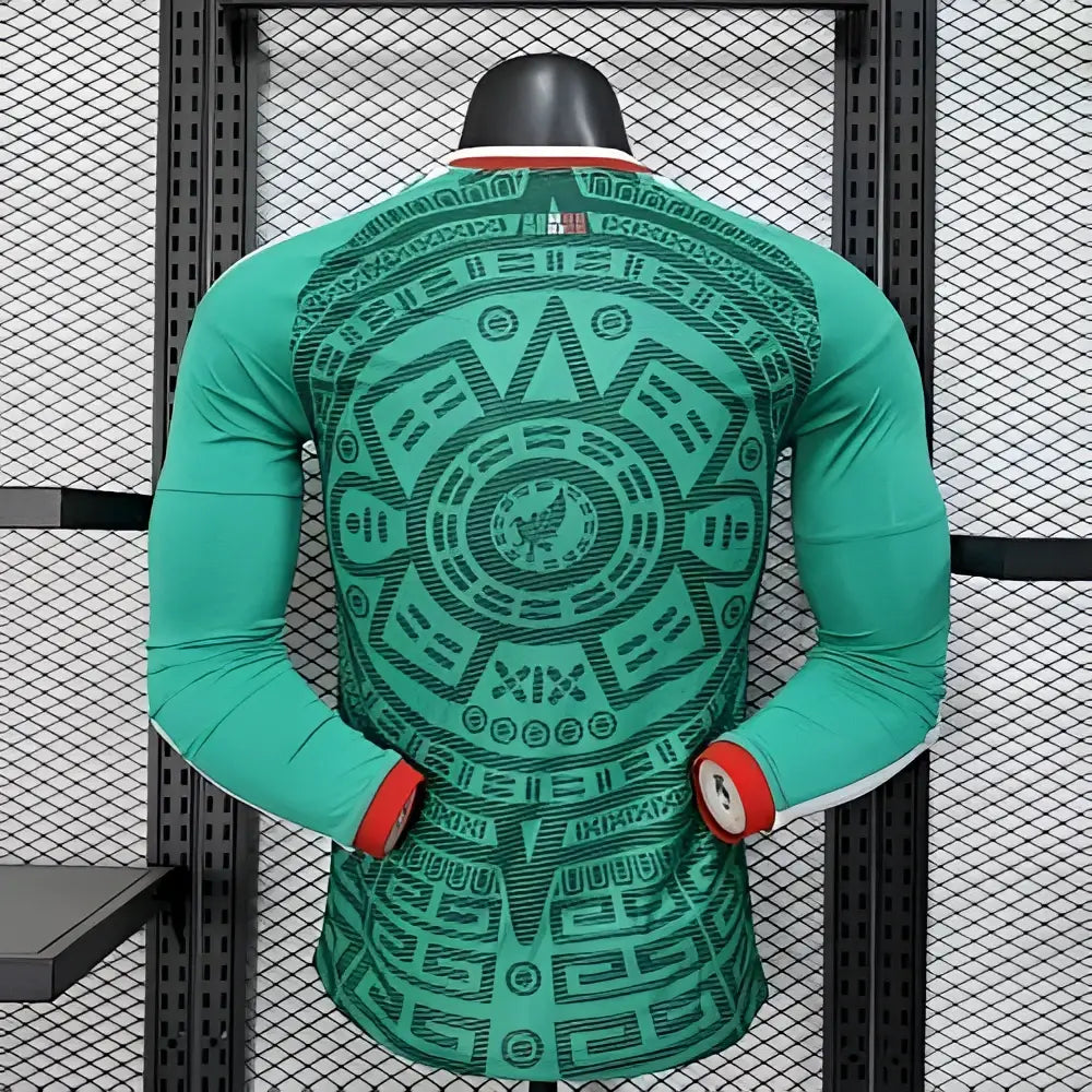 Maillot Mexique Domicile manches longues Version Joueur Coupe du Monde 2026 - Vêtements de sport