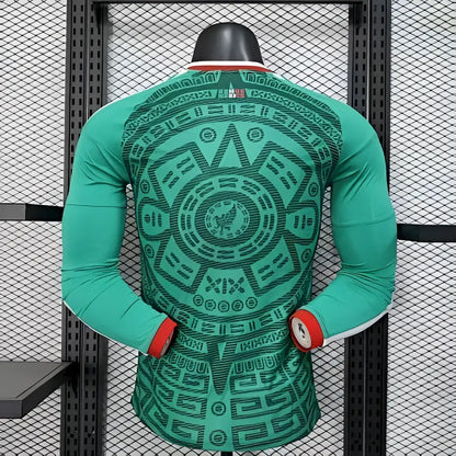 Maillot Mexique Domicile manches longues Version Joueur Coupe du Monde 2026 - Vêtements de sport