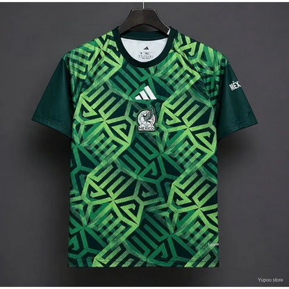 Maillot Mexique Pré Match Coupe du Monde 2026 Géometrique - Vêtements de sport
