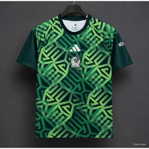Maillot Mexique Pré Match Coupe du Monde 2026 Géometrique - Vêtements de sport