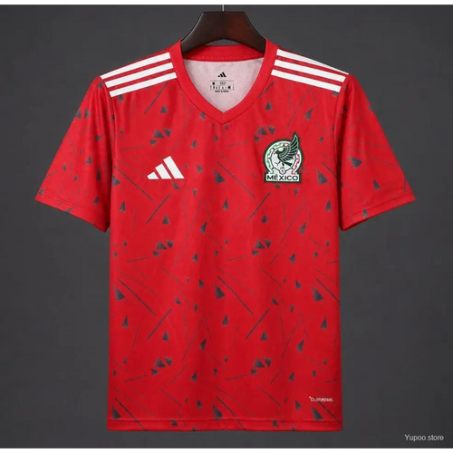 Maillot Mexique Pré Match Coupe du Monde 2026 Rouge - Vêtements de sport