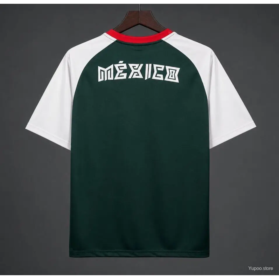 Maillot Mexique Pré Match Coupe du Monde 2026 Vert - Vêtements de sport