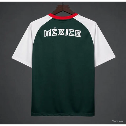 Maillot Mexique Pré Match Coupe du Monde 2026 Vert - Vêtements de sport