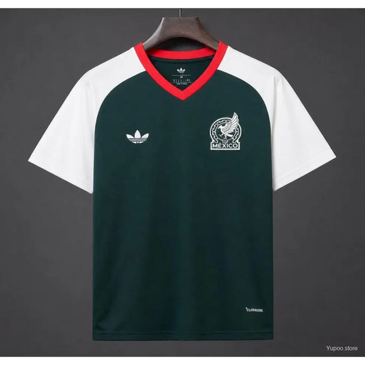 Maillot Mexique Pré Match Coupe du Monde 2026 Vert - Vêtements de sport