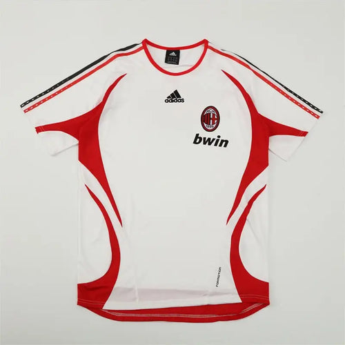 Maillot Milan AC Retro training blanc 2006/2007 - Vêtements de sport