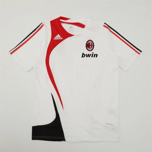Maillot Milan AC Retro training blanc 2007/2008 - Vêtements de sport