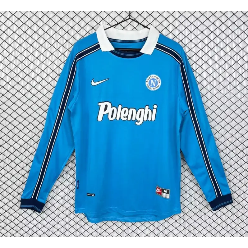Maillot Naples SSC Domicile Retro manches longues 1998/1999 - Vêtements de sport