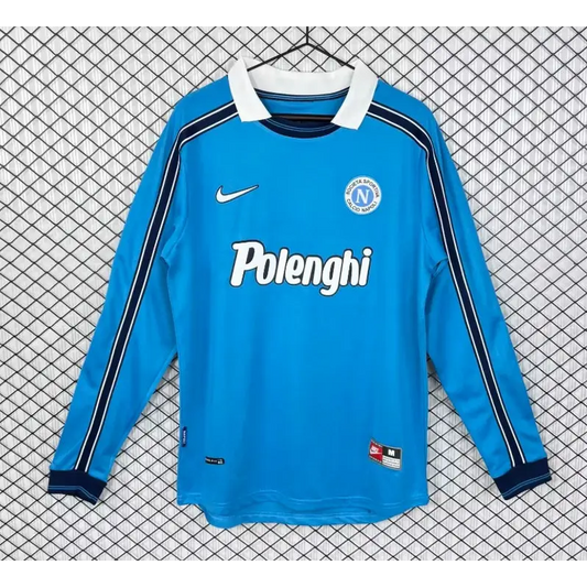 Maillot Naples SSC Domicile Retro manches longues 1998/1999 - Vêtements de sport