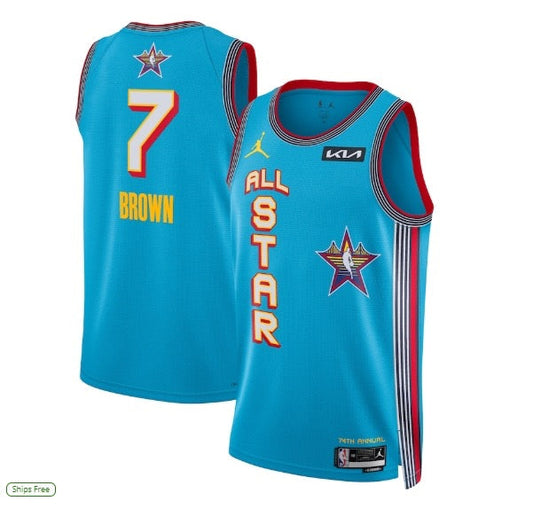 Maillot NBA All star Jaylen Brown 2024/2025 - Noir / S - Vêtements de sport