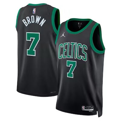 Maillot NBA Jaylen Brown 2024/2025 - Noir / S - Vêtements de sport