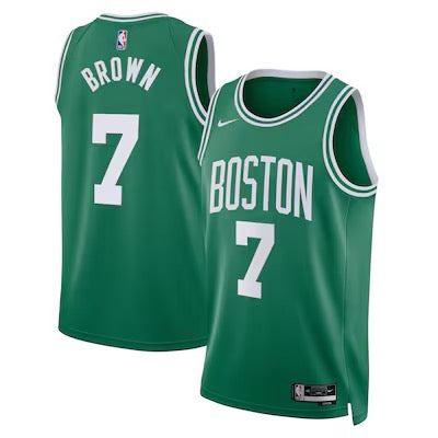 Maillot NBA Jaylen Brown 2024/2025 - Vert / S - Vêtements de sport